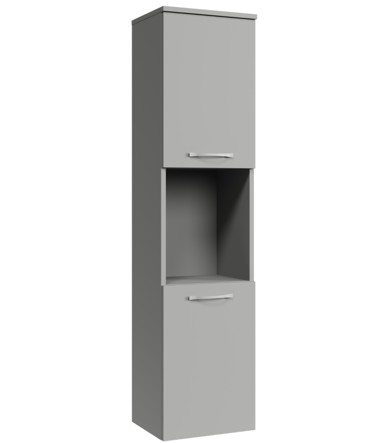 Badkamerkast Montreal 30 x 30 x 131 cm - mat grijs