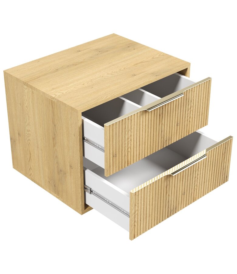 Wastafelkast Rimini - 60 x 46 x 46 cm - eiken