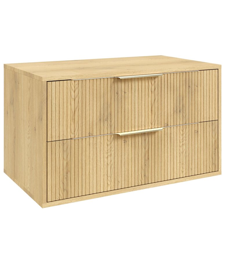 Wastafelkast Rimini - 80 x 46 x 46 cm - eiken