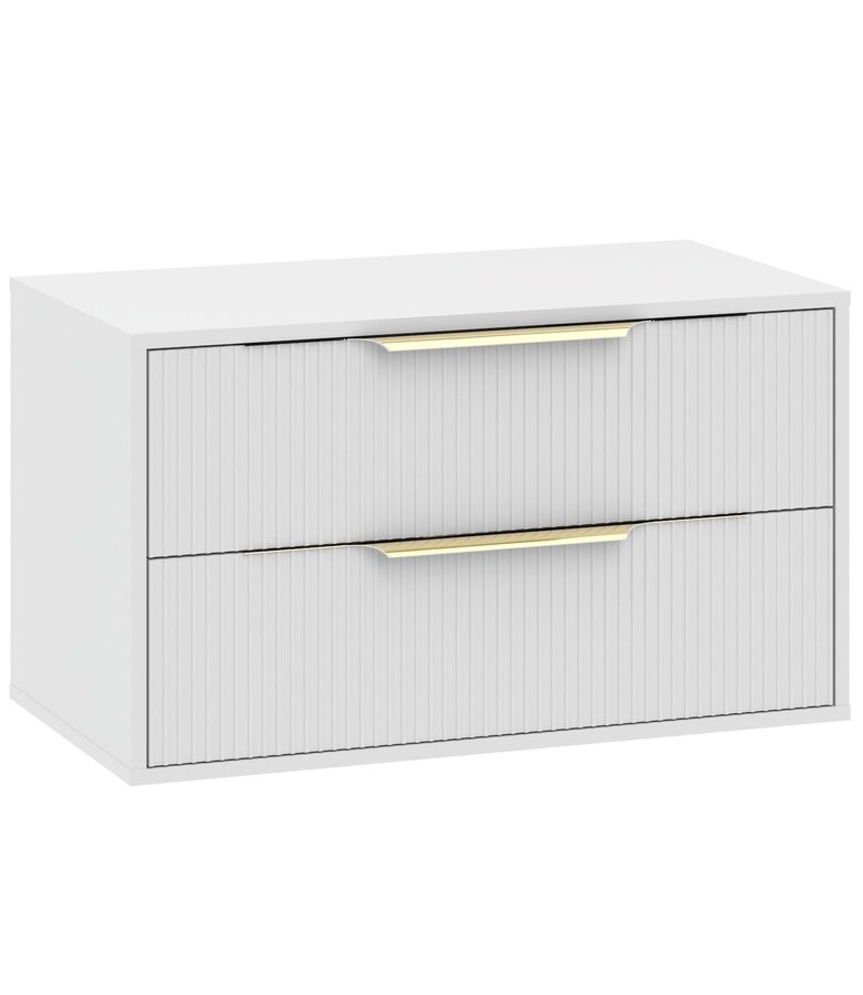 Wastafelkast Rimini met kolomkast - 80 x 46 x 46 cm - wit