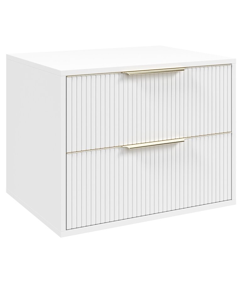 Wastafelkast Rimini met kolomkast - 60 x 46 x 46 cm - wit