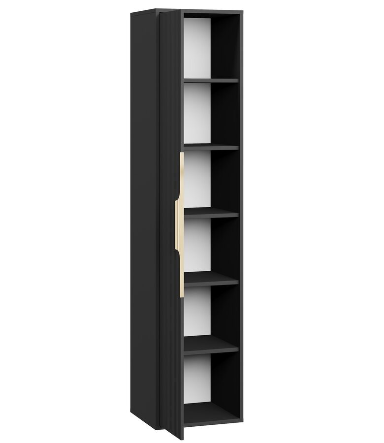 Badkamerkast Rimini 38 x 33  x 170 cm - mat zwart