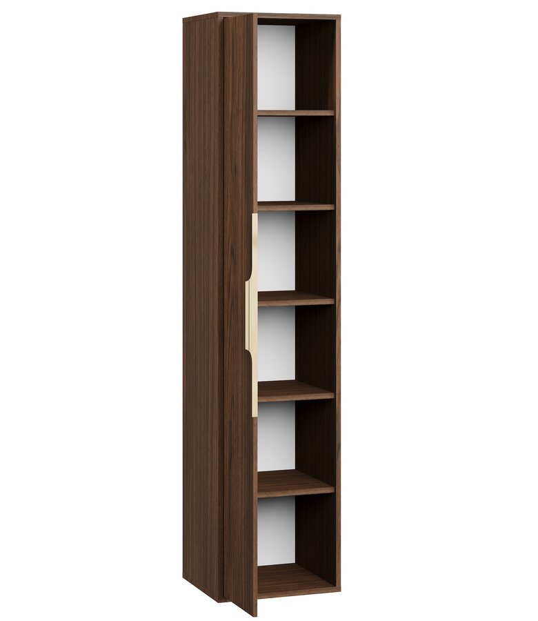 Badkamerkast Rimini 38 x 33  x 170 cm - walnoot bruin