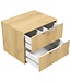 Wastafelkast Rimini met kolomkast - 60 x 46 x 46 cm - eiken