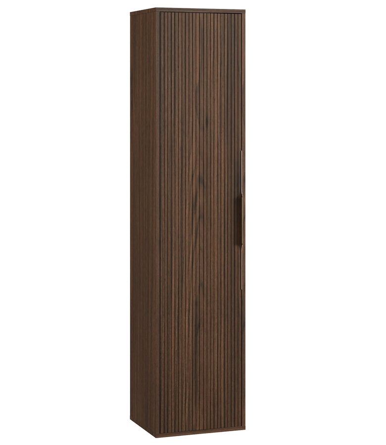 Wastafelkast Rimini met kolomkast - 80 x 46 x 46 cm - walnoot bruin