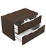 Wastafelkast Rimini met kolomkast - 80 x 46 x 46 cm - walnoot bruin