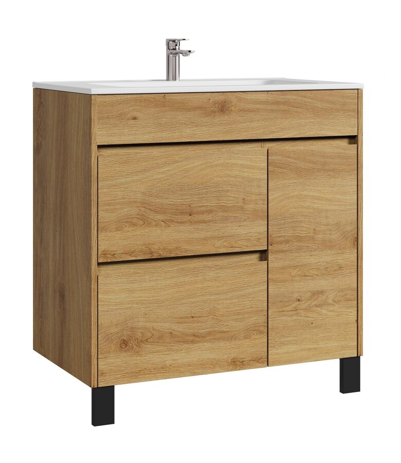Badkamermeubel Salzburg 80cm - eiken