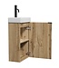 Toiletmeubel Apollo 40cm - licht eiken