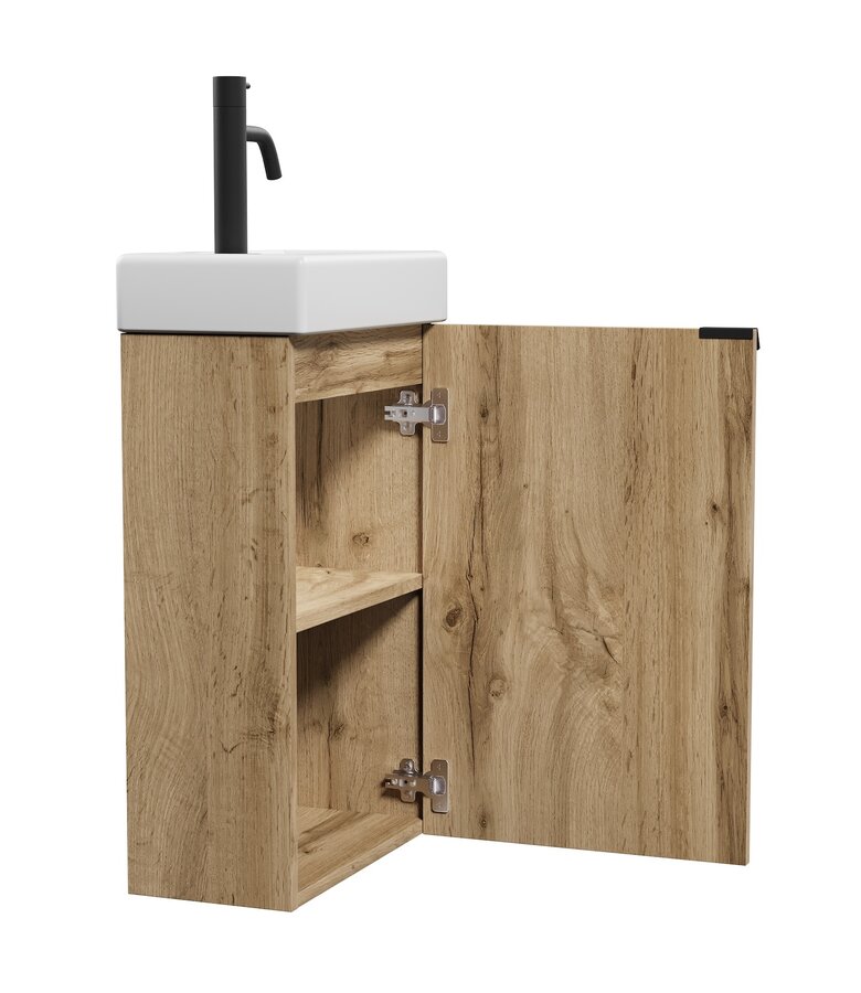 Toiletmeubel Apollo 40cm - licht eiken