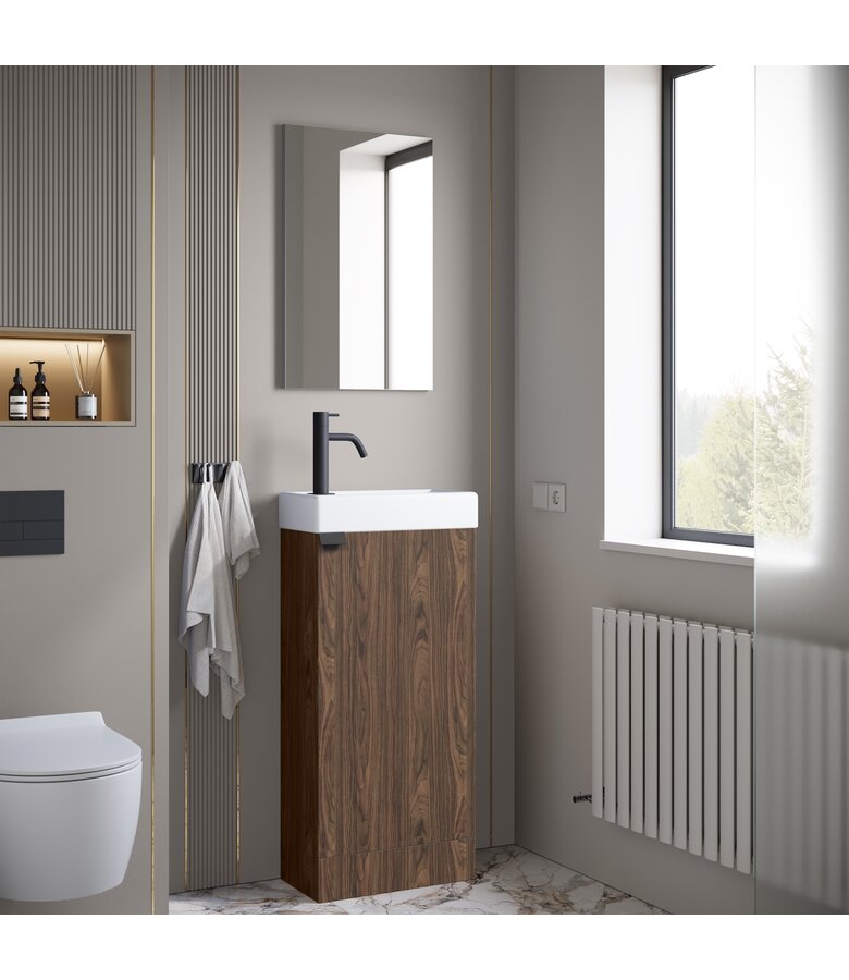 Toiletmeubel Orion 40cm - walnoot bruin