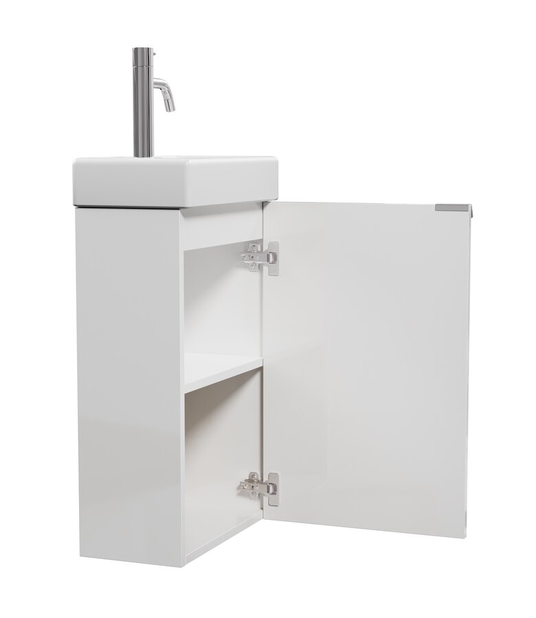 Toiletmeubel Apollo 40cm - hoogglans wit