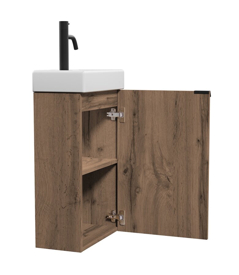 Toiletmeubel Apollo 40cm - bruin eiken