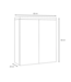 Spiegelkast Toledo 60 x 20 x 60 cm - wit