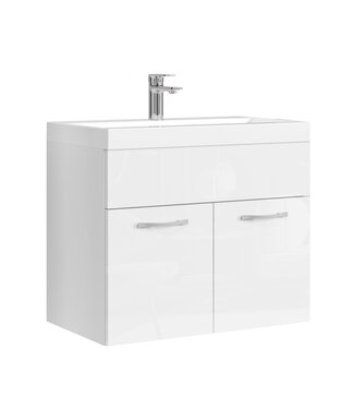 Badkamermeubel Montreal 01 60cm met wastafel - hoogglans wit
