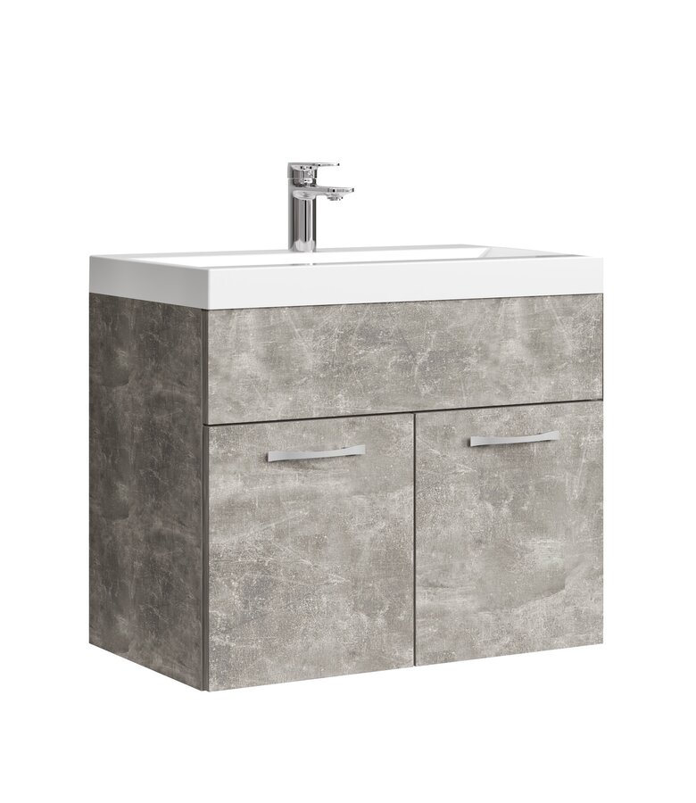Badkamermeubel Montreal 01 60cm met wastafel - beton