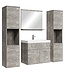 Badkamermeubel Montreal XL 60cm complete set - beton grijs