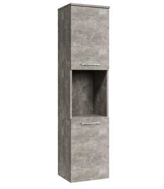 Badkamerkast Montreal 30 x 30 x 131 cm - beton grijs