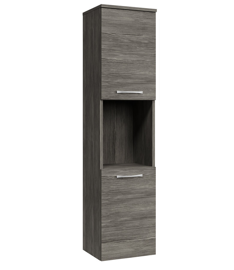 Badkamerkast Montreal 30 x 30 x 131 cm - grijs eiken