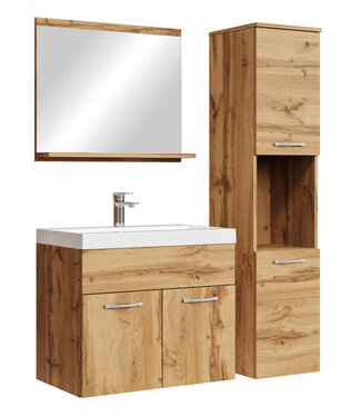 Badkamermeubel Montreal 60cm complete set - eiken