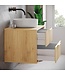 Wastafelkast Rimini met kolomkast - 60 x 46 x 46 cm - eiken