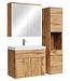 Badkamermeubel Montreal 60cm complete set met spiegelkast - eiken