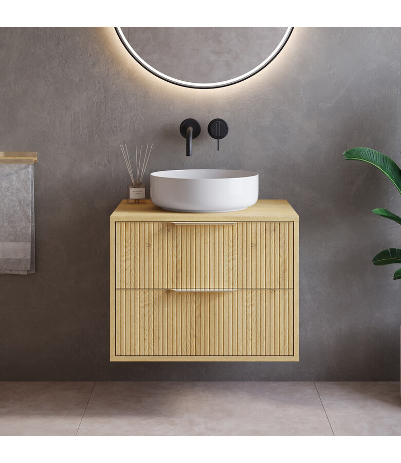 Wastafelkast Rimini - 60 x 46 x 46 cm - eiken