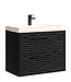 Badkamermeubel Etna 01 60cm met wastafel - mat zwart