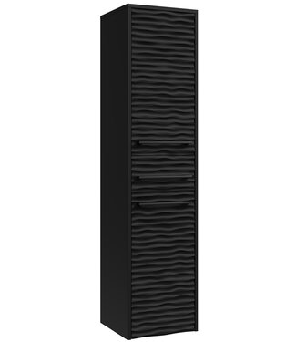 Badkamerkast Etna 30 x 35 x 130 cm - mat zwart