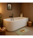 Half vrijstaand ligbad Havana 170 x 80 x 58 cm - wit  - links