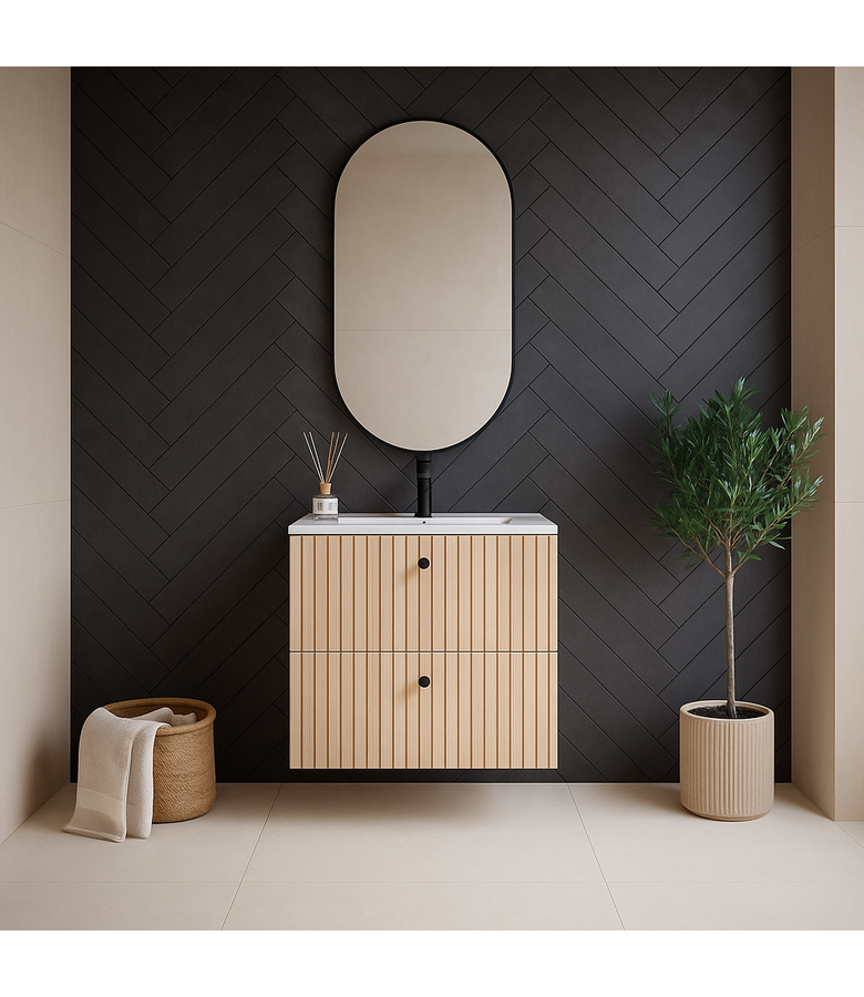 Badkamermeubel Saros 60cm - licht eiken