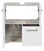 Wastafelkast Mars 60 x 30 x 60 cm - beton grijs met wit