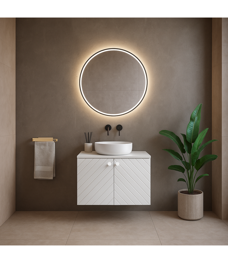 Wastafelkast Orlando 80 x 44 x 46 cm - mat wit