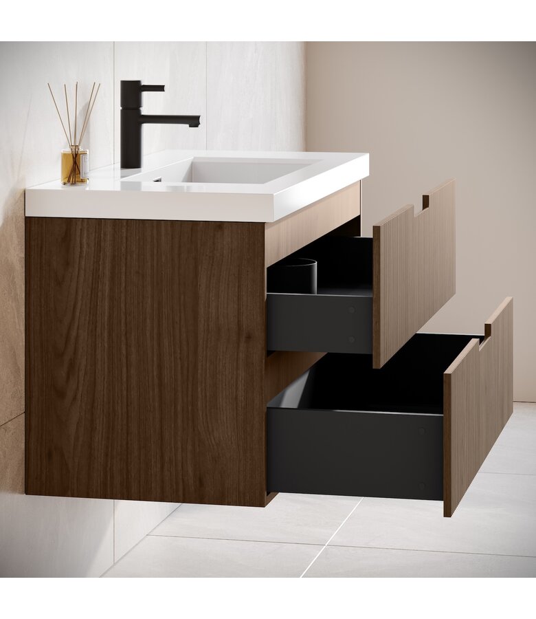 Badkamermeubel Thermis 60cm - walnoot bruin