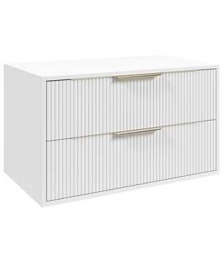 Wastafelkast Rimini - 80 x 46 x 46 cm - mat wit