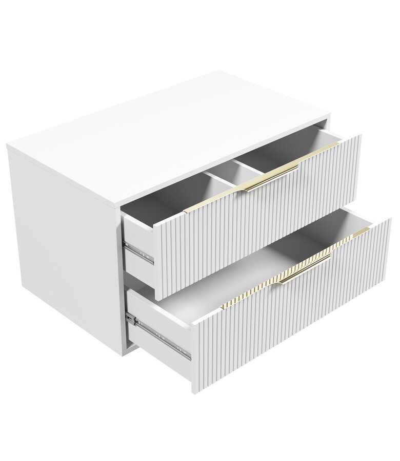 Wastafelkast Rimini - 80 x 46 x 46 cm - wit