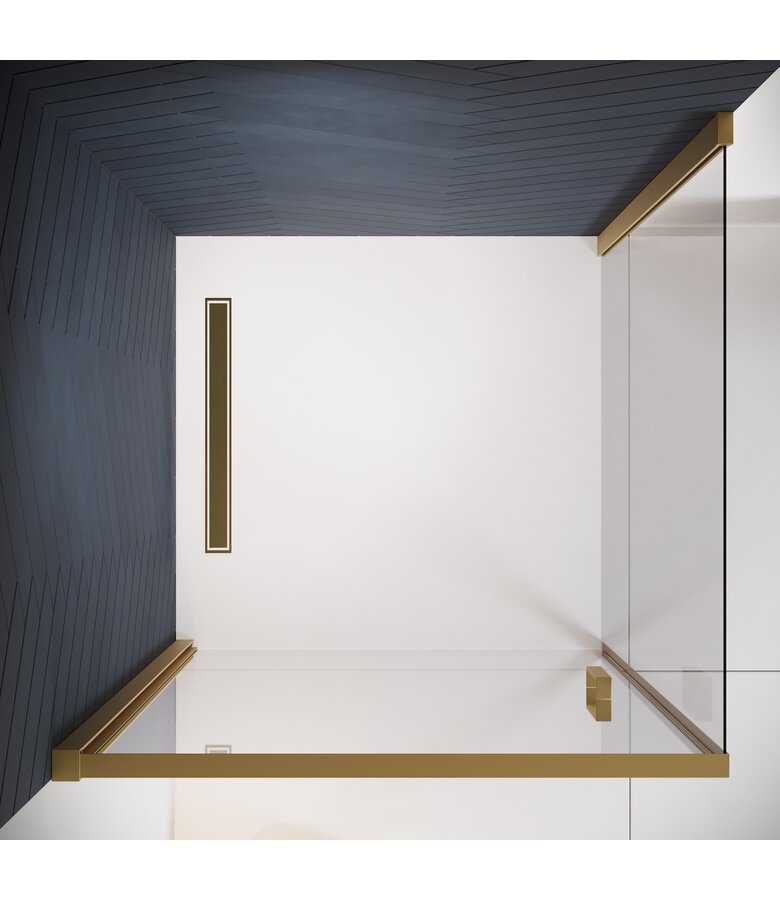 Douchecabine Alava 80 x 80 x 190 cm - goud - nano coating