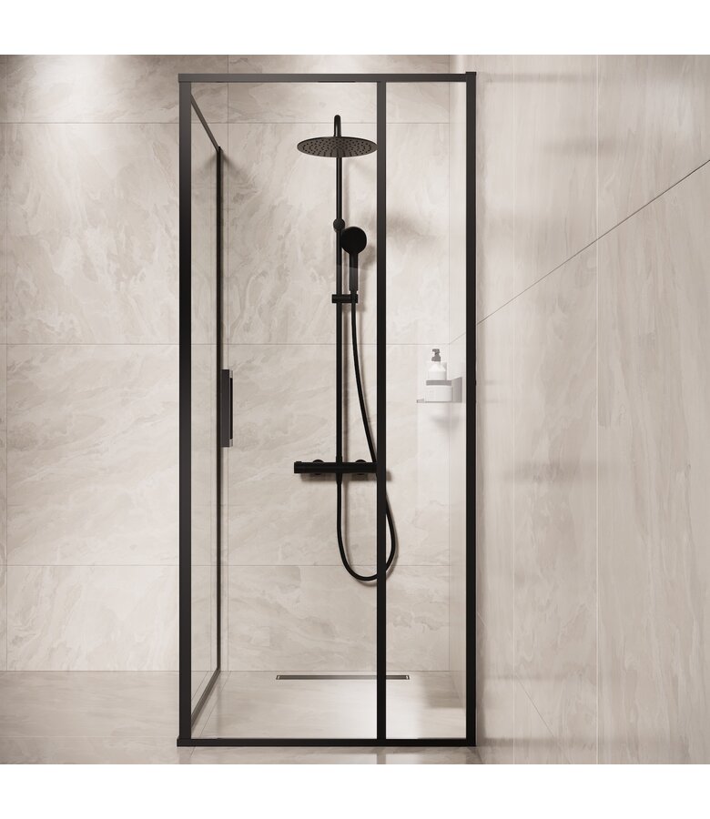 Douchecabine Belize 90 x 90 x 190 cm - zwart - nano coating