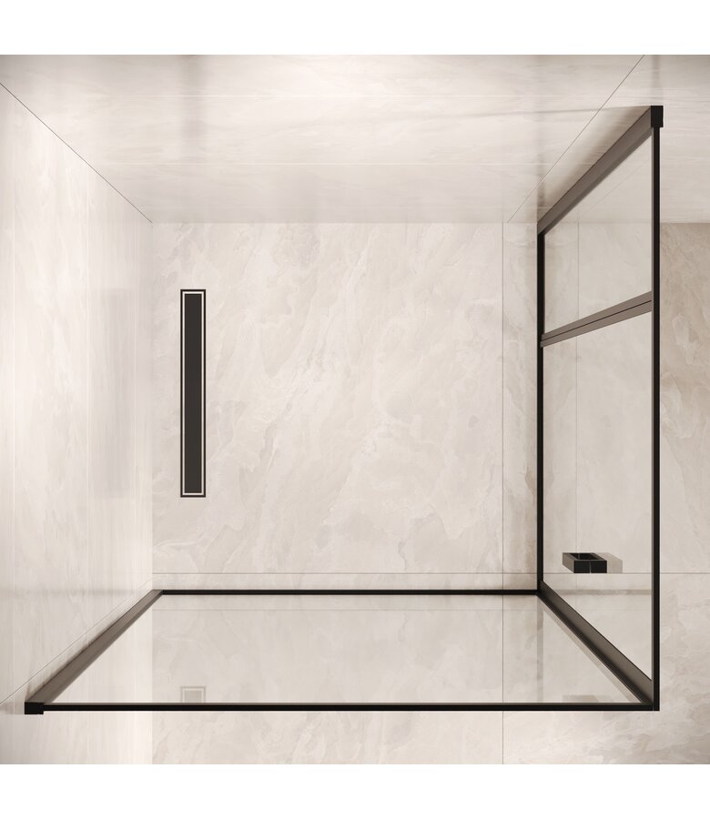 Douchecabine Belize 90 x 90 x 190 cm - zwart - nano coating