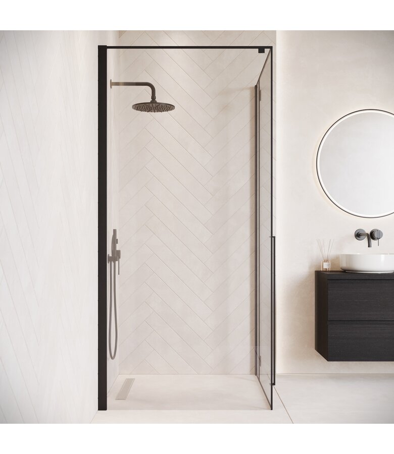 Douchecabine Vancouver 90 x 90 x 190 cm - zwart - nano coating