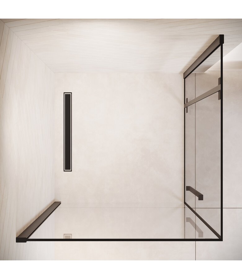 Douchecabine Vancouver 90 x 90 x 190 cm - zwart - nano coating