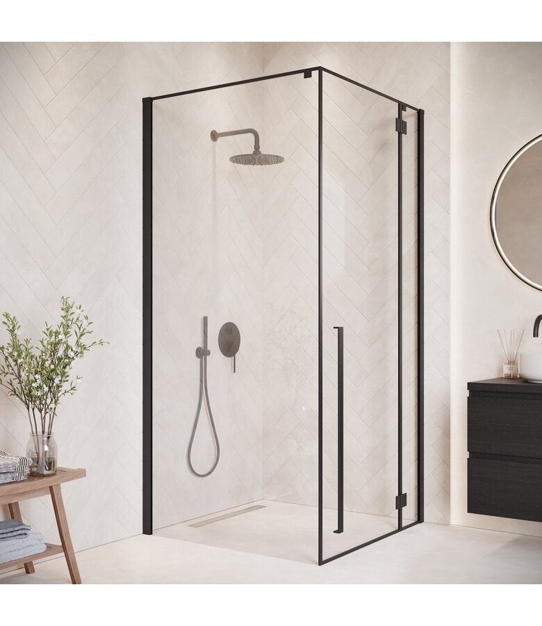 Douchecabine Vancouver 90 x 90 x 190 cm - zwart - nano coating