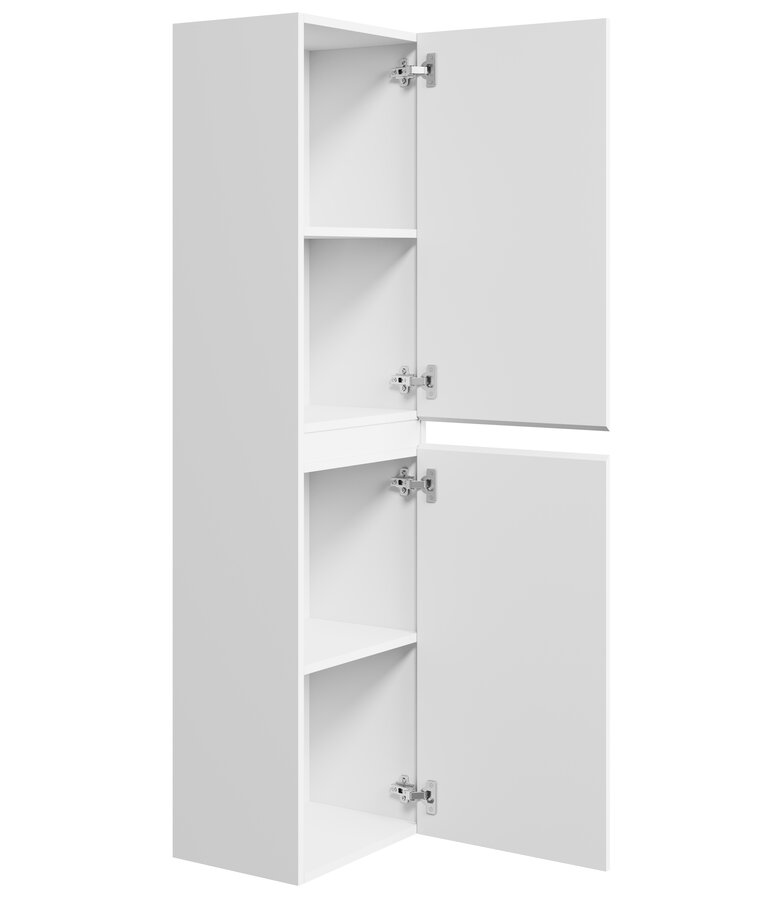 Badkamerkast Angela 40 x 30 x 150 cm - hoogglans wit