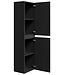 Badkamerkast Angela 40 x 30 x 150 cm - zwart houtnerf