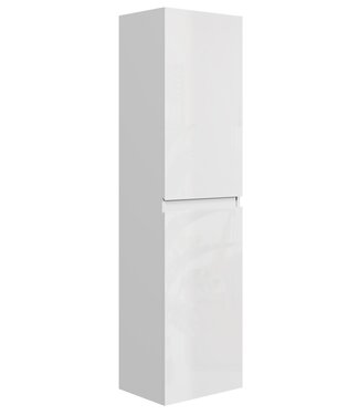 Badkamerkast Angela 40 x 30 x 150 cm - hoogglans wit