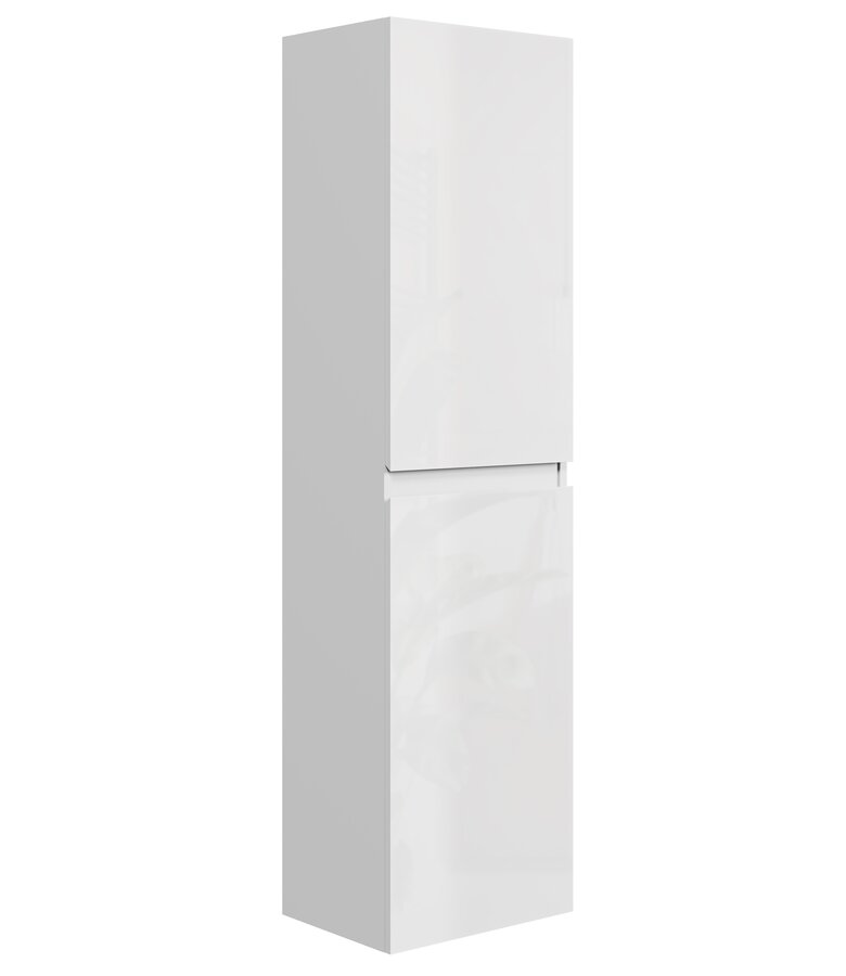 Badkamerkast Angela 40 x 30 x 150 cm - hoogglans wit