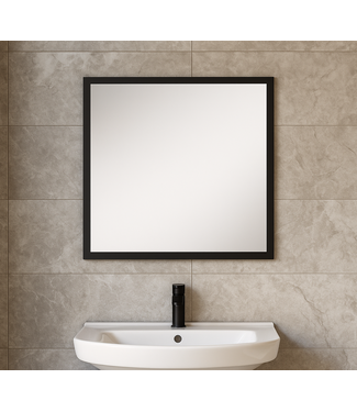 Spiegel Sierra 60 x 1,6 x 53cm - mat zwart