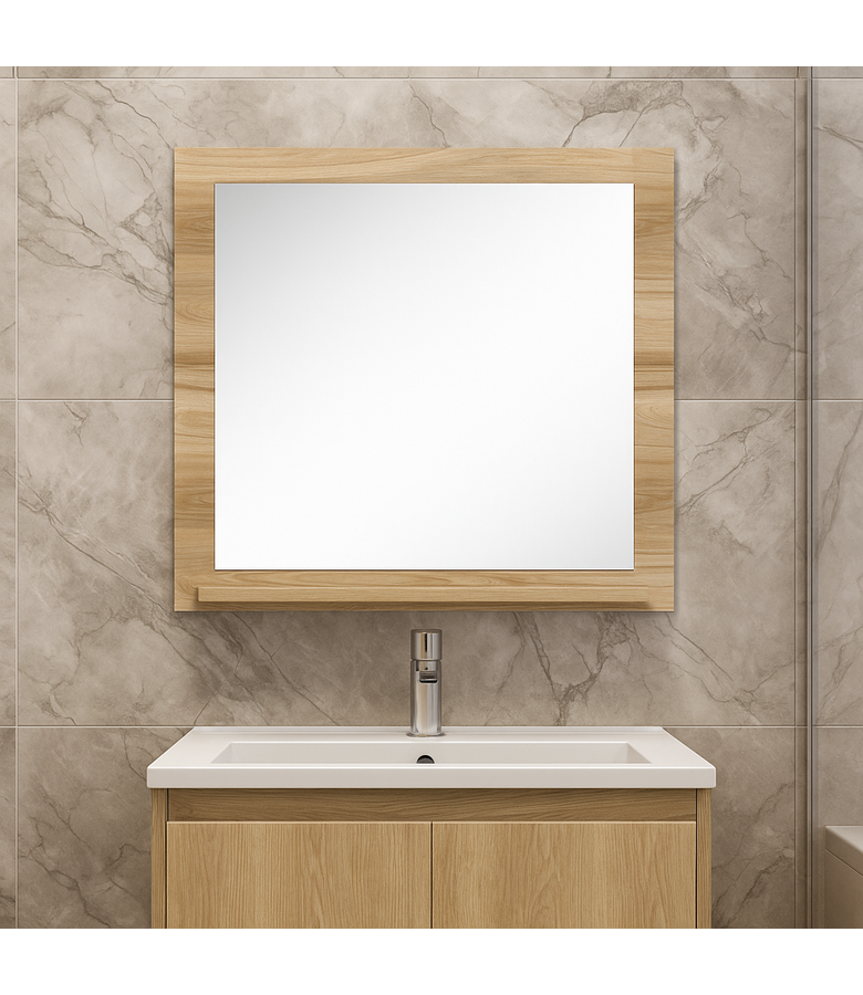 Spiegel Cali 60 x 12 x 50 cm - eiken