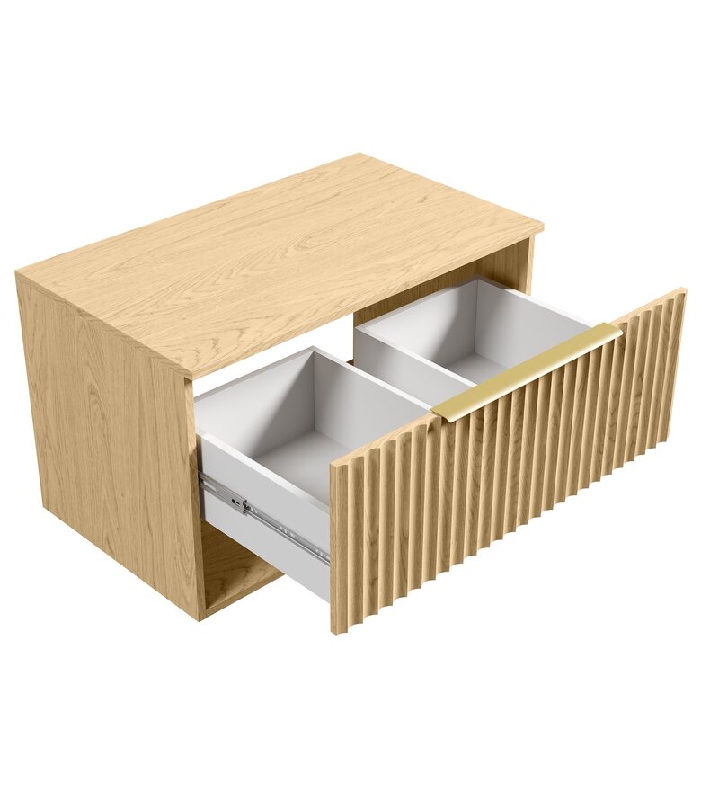 Wastafelkast Kelo 80 x 48 x 52 cm - eiken