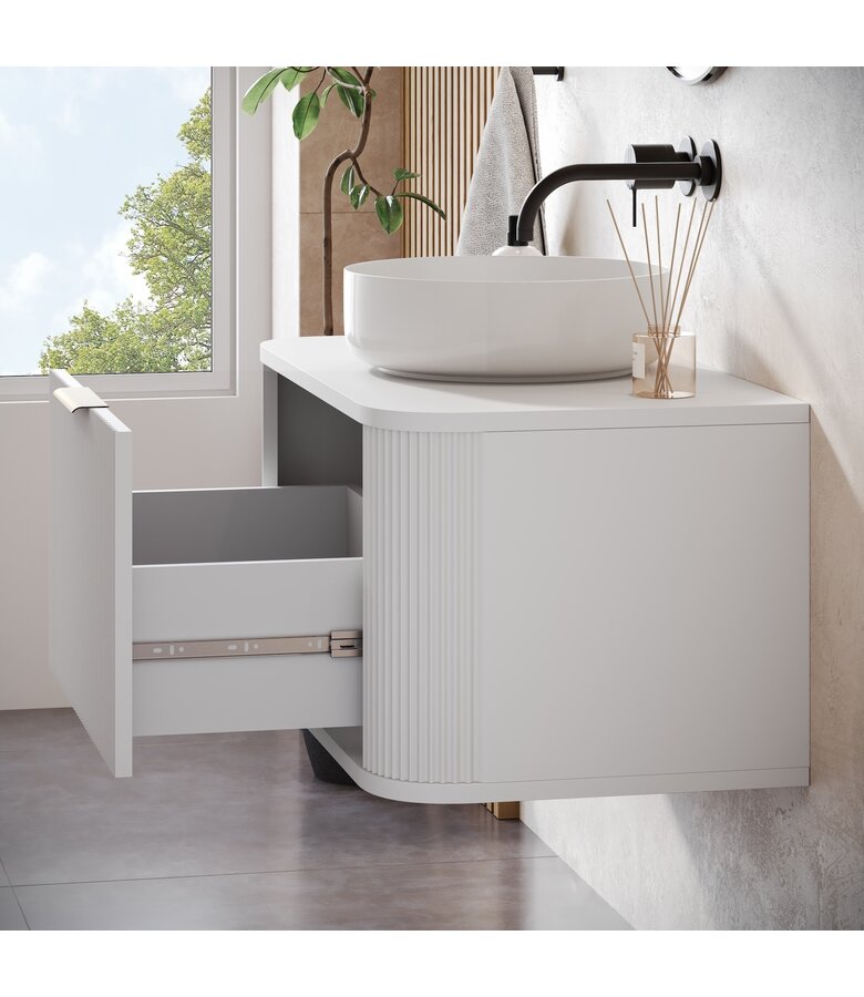 Wastafelkast Romero 80 x 46 x 40 cm - wit