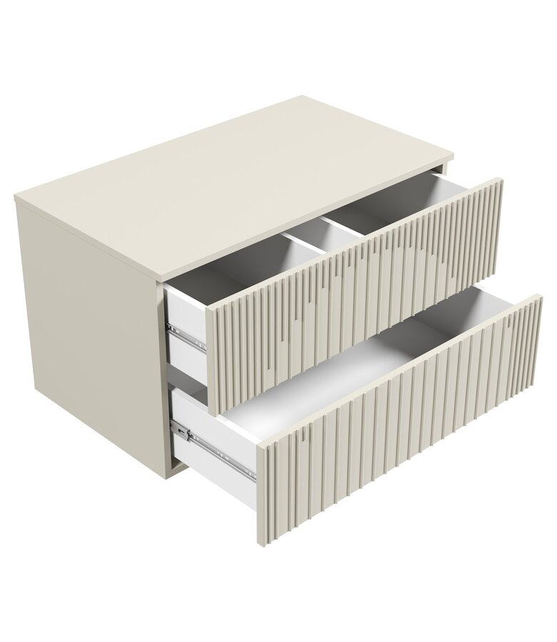 Wastafelkast Ancon - 80 x 46 x 46 cm - beige